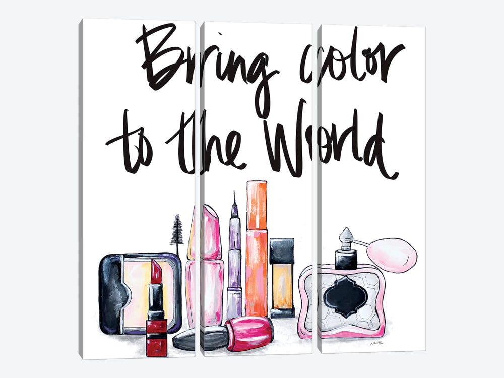 Bring Color to the World by Gina Ritter 3-piece Canvas Artwork