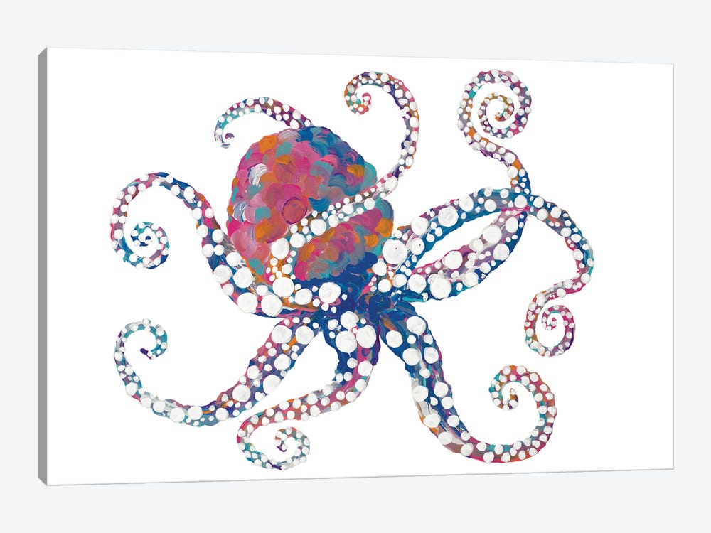 Dotted Octopus I 1-piece Canvas Artwork
