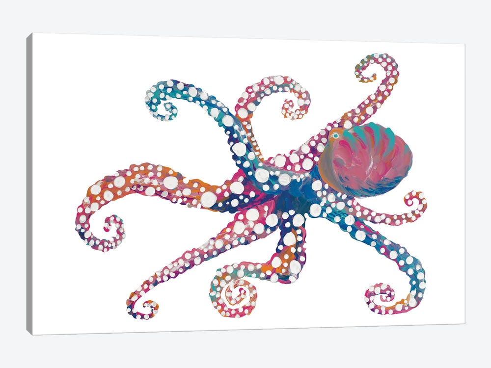 Dotted Octopus II by Gina Ritter 1-piece Canvas Art Print