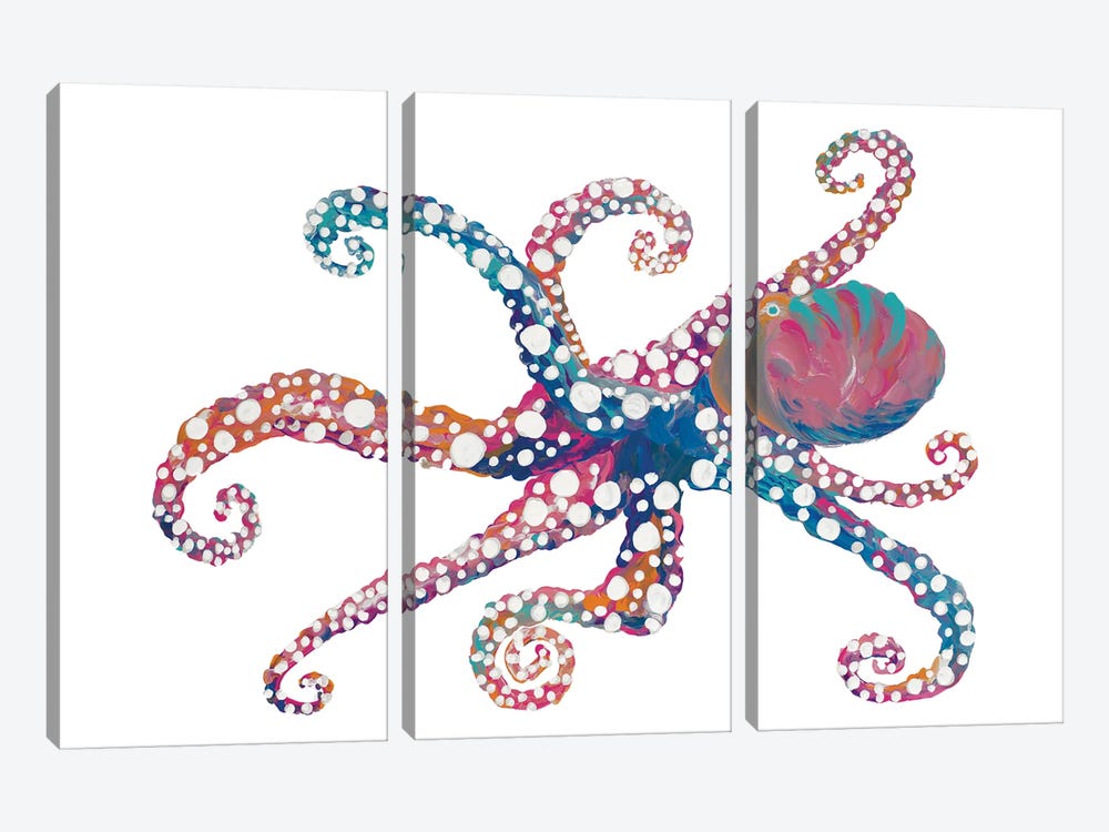 Dotted Octopus II by Gina Ritter 3-piece Art Print