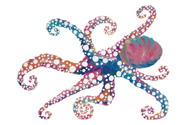 Gina Ritter: Dotted Octopus II by Gina Ritter