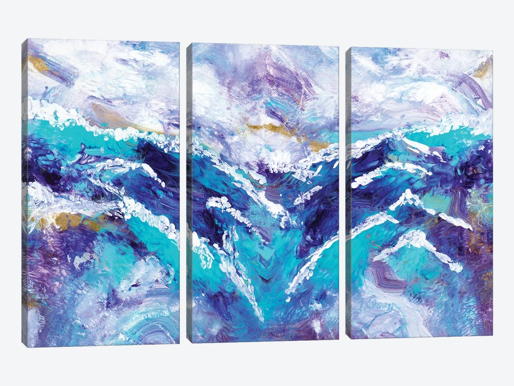 Ocean Waves by Gina Ritter 3-piece Canvas Wall Art