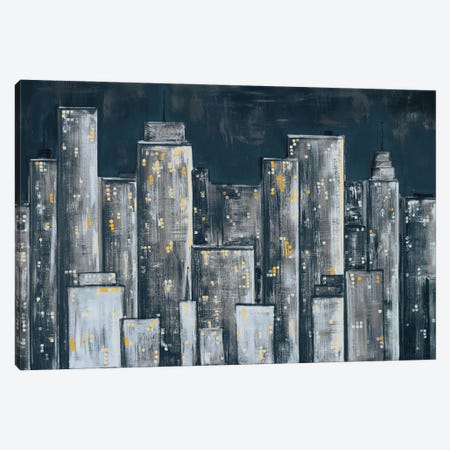 City Eclipse Canvas Print #RTR46} by Gina Ritter Canvas Wall Art