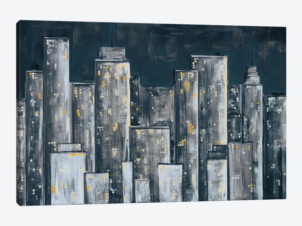 City Eclipse by Gina Ritter 1-piece Canvas Print