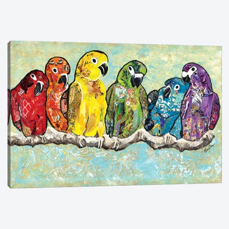 Flock of Colors Canvas Print #RTR4} by Gina Ritter Canvas Print