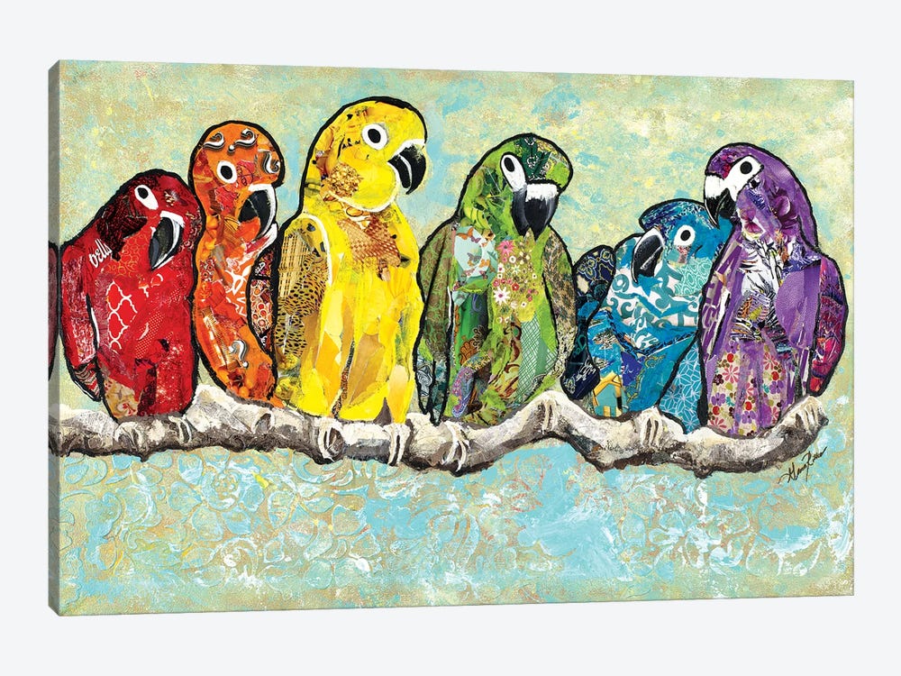 Flock of Colors by Gina Ritter 1-piece Art Print