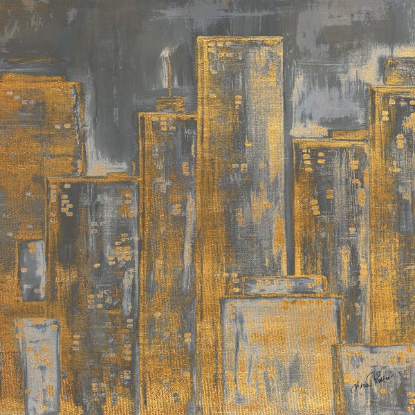 Gina Ritter: Gold City Eclipse Square I by Gina Ritter