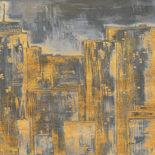 Gina Ritter: Gold City Eclipse Square II by Gina Ritter