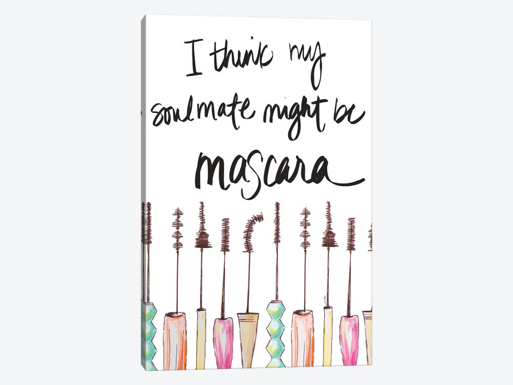 Mascara Soulmate by Gina Ritter 1-piece Canvas Wall Art