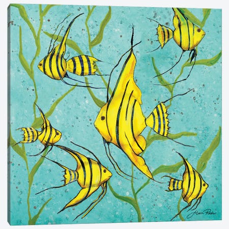 School Of Fish III Canvas Print #RTR62} by Gina Ritter Art Print