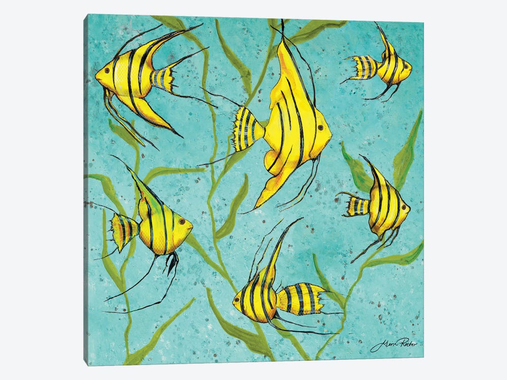 School Of Fish IV by Gina Ritter 1-piece Canvas Wall Art