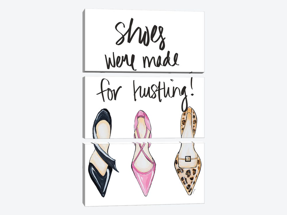 Shoes Were Made For Hustling by Gina Ritter 3-piece Canvas Print