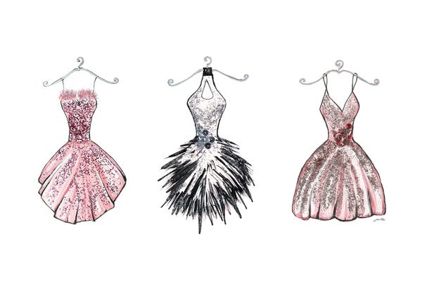 Gina Ritter: Sparkling Dress Trio by Gina Ritter