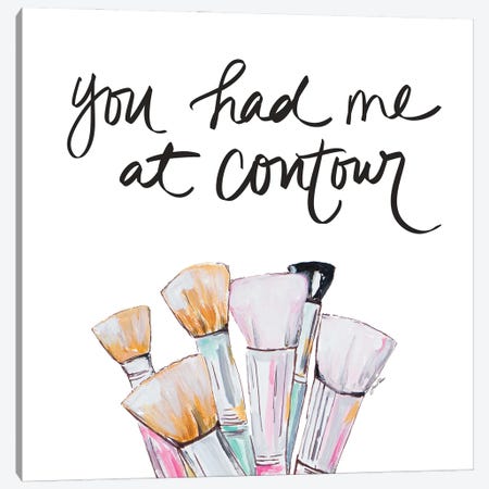 You Had Me At Contour Canvas Print #RTR72} by Gina Ritter Canvas Wall Art