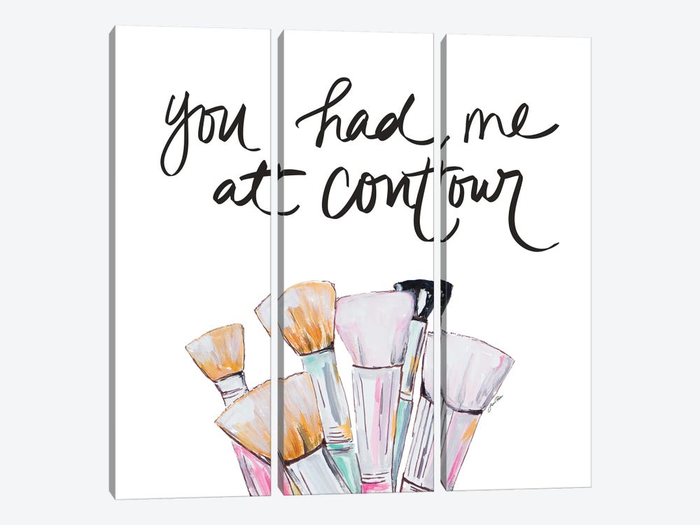 You Had Me At Contour by Gina Ritter 3-piece Canvas Wall Art
