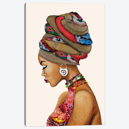 African Goddess Canvas Print #RTR73} by Gina Ritter Canvas Art