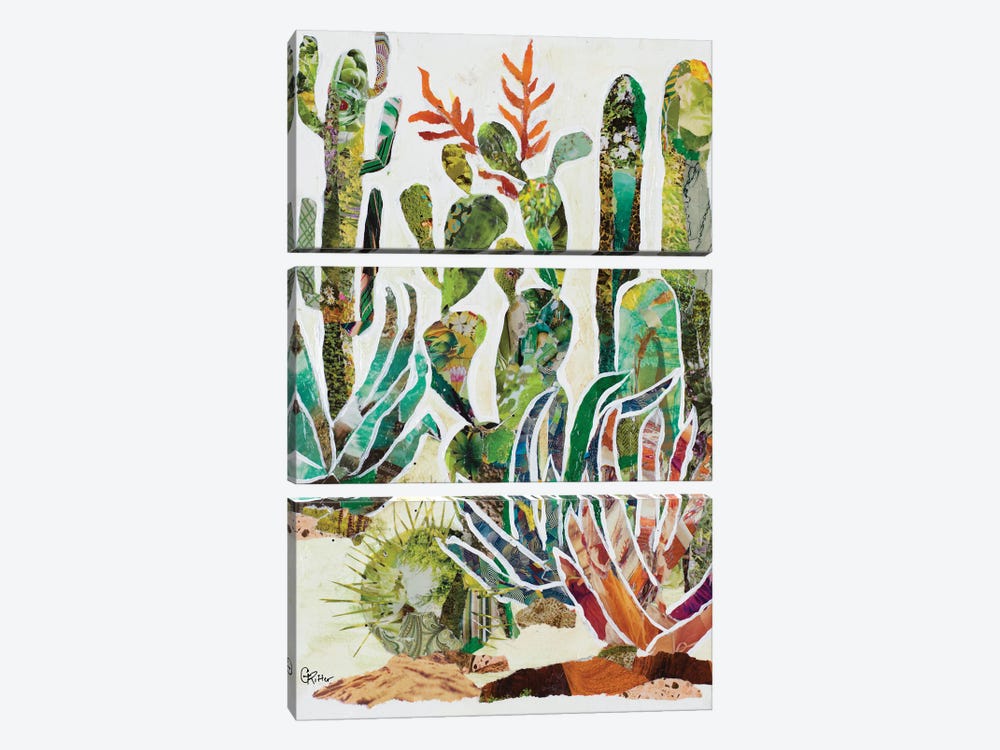 Desert Garden I by Gina Ritter 3-piece Canvas Print