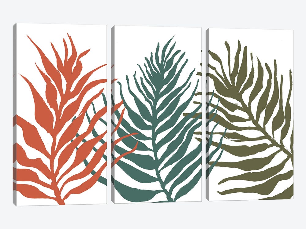 Palm Trio by Gina Ritter 3-piece Canvas Print