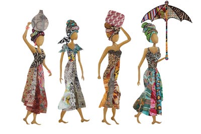 Xhosa Woman Group by Gina Ritter art print