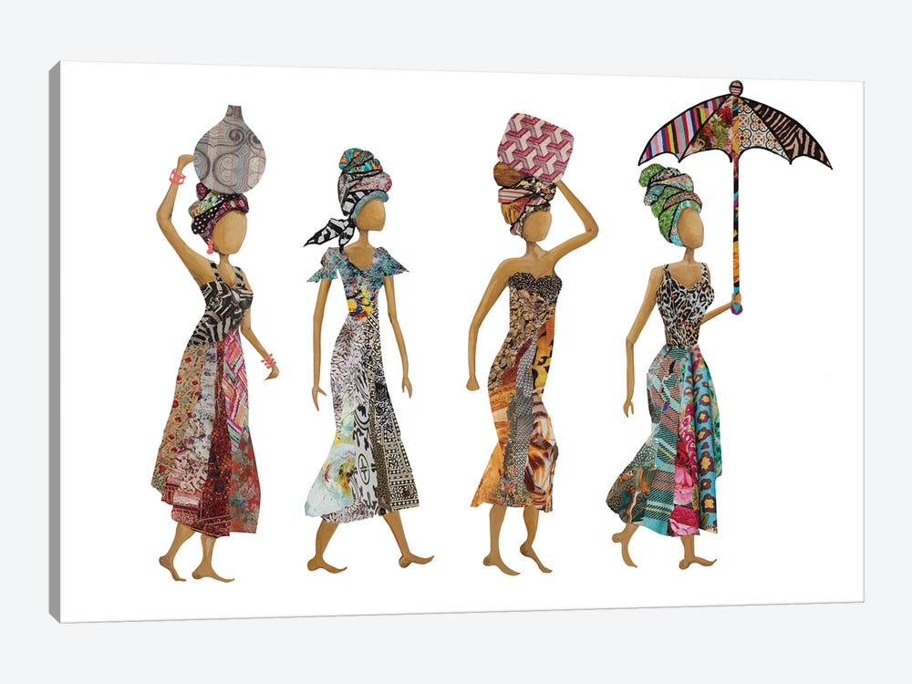 Xhosa Woman Group by Gina Ritter 1-piece Canvas Artwork
