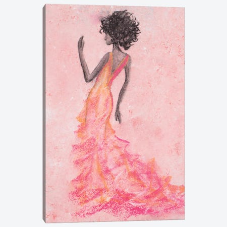Xhosa Woman In Pink Canvas Print #RTR93} by Gina Ritter Canvas Artwork