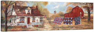 Afternoon Quilting Canvas Art Print - Barns