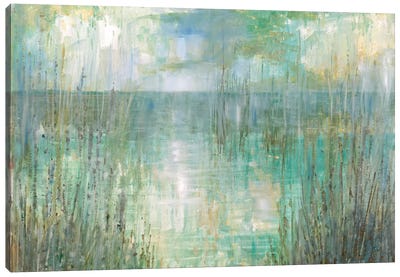Morning Reflection Canvas Art Print - Abstract Landscapes Art