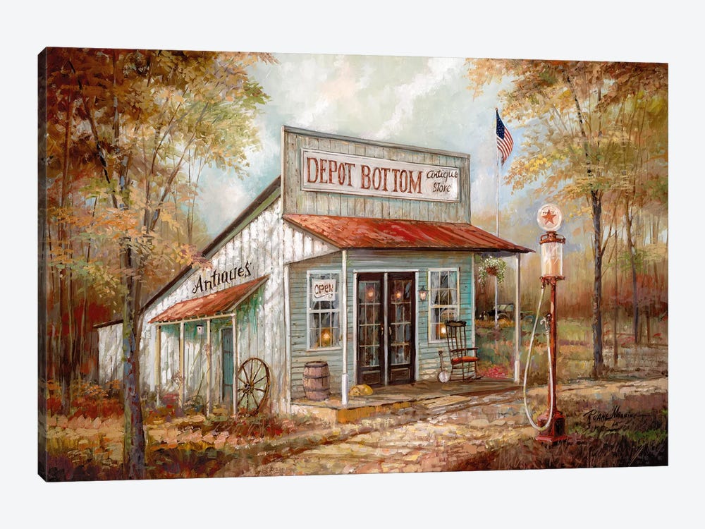 Depot Bottom by Ruane Manning 1-piece Canvas Print