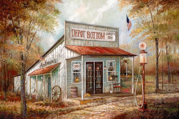 Detailed Oil Painters: Depot Bottom by Ruane Manning