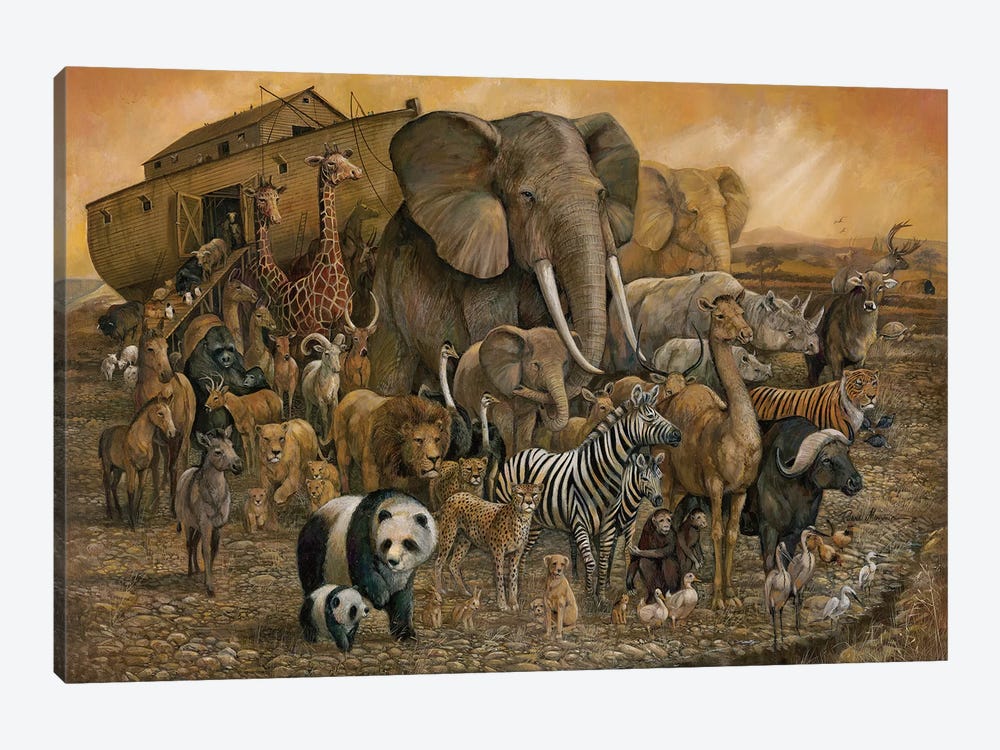 Noah's Ark by Ruane Manning 1-piece Canvas Art