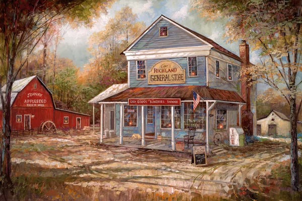 Detailed Oil Painters: Richland General Store by Ruane Manning
