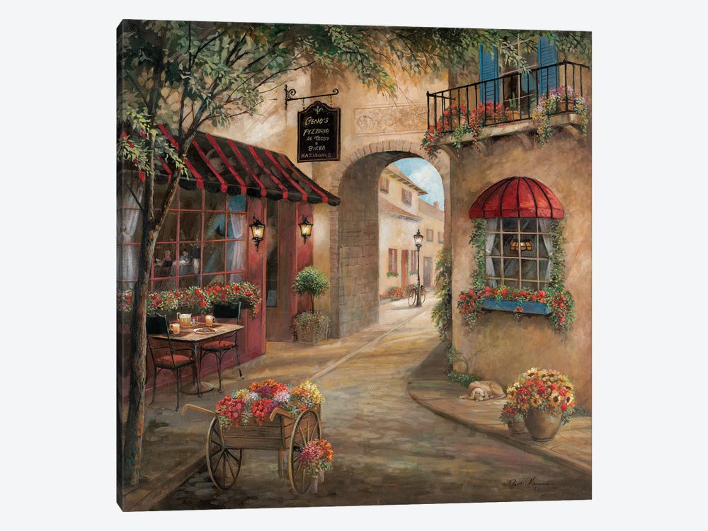 Gino's Pizzaria Detail by Ruane Manning 1-piece Canvas Art Print