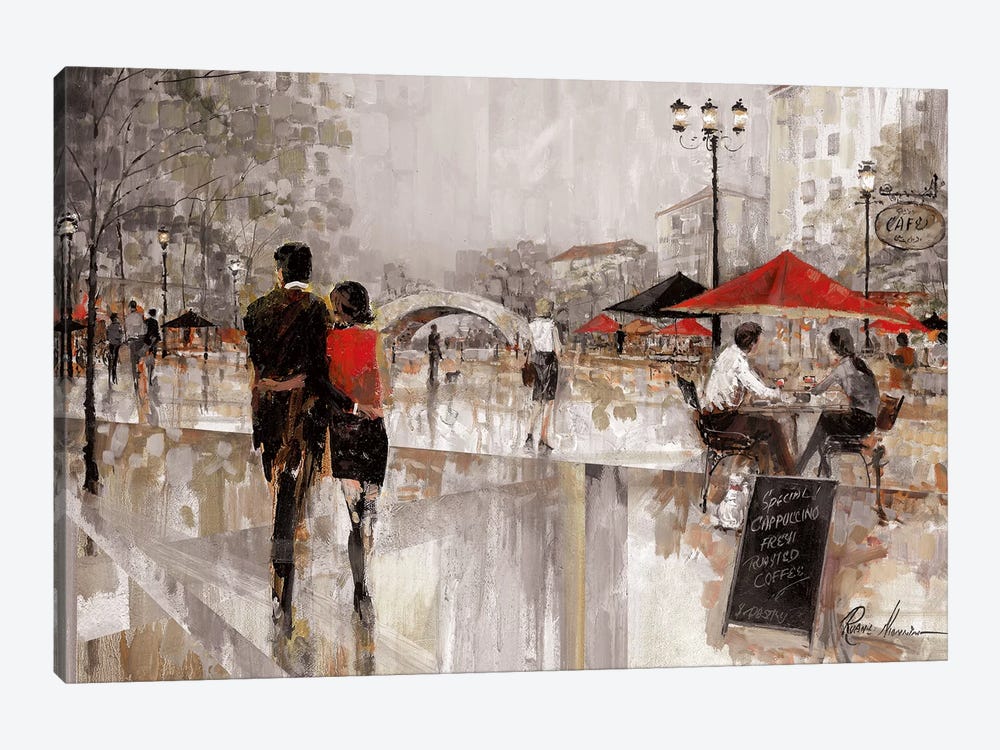 Riverwalk Charm II by Ruane Manning 1-piece Canvas Art