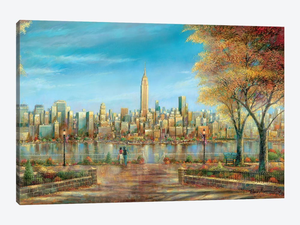 New York View by Ruane Manning 1-piece Canvas Wall Art