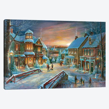 Home for the Holidays Canvas Print #RUA132} by Ruane Manning Canvas Art