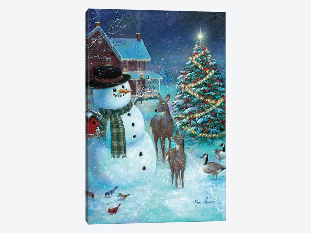 Frosty and Friends by Ruane Manning 1-piece Canvas Art Print