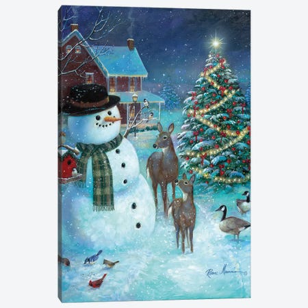 Frosty and Friends Canvas Print #RUA133} by Ruane Manning Canvas Artwork