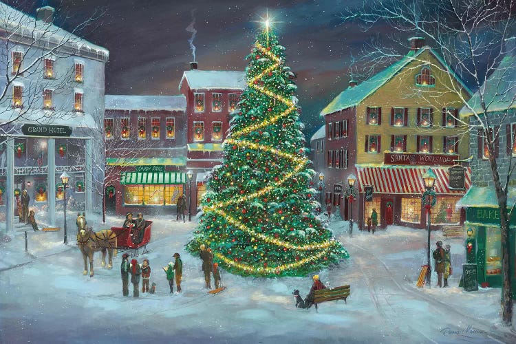 Village Square by Ruane Manning wall art