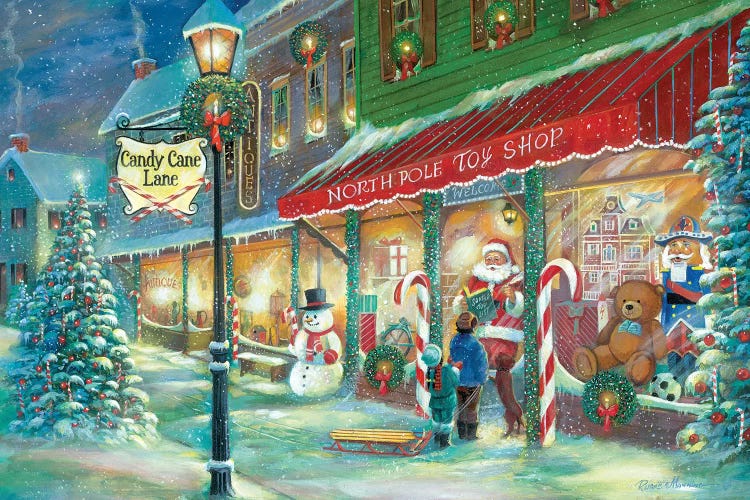 Candy Cane Lane by Ruane Manning wall art