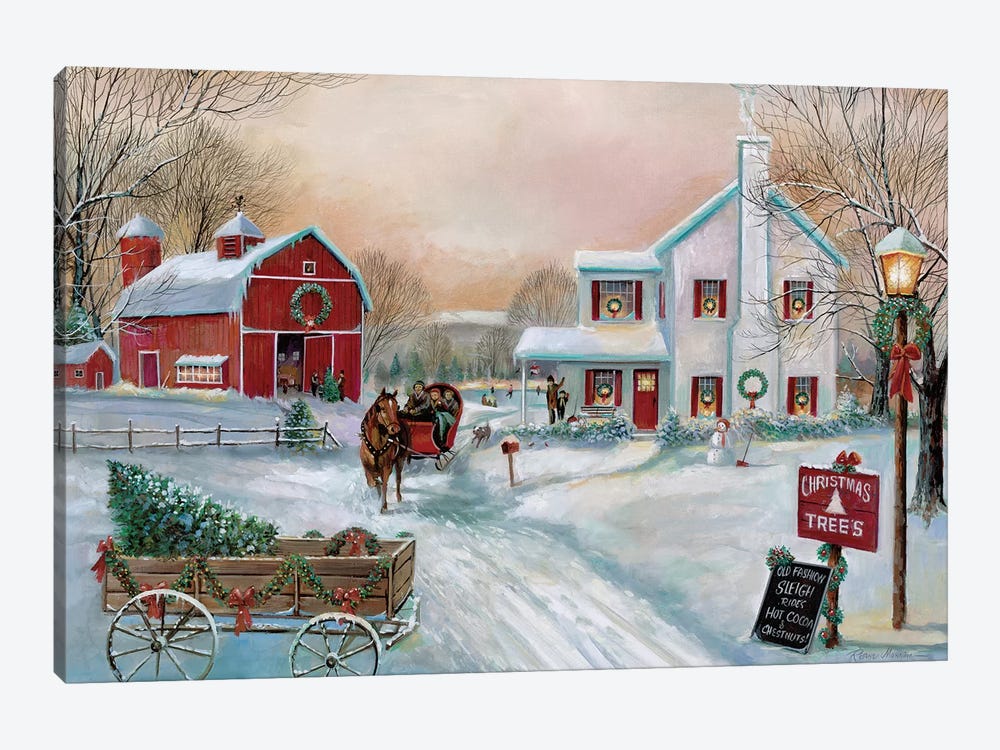 Christmas Tree Farm by Ruane Manning 1-piece Art Print