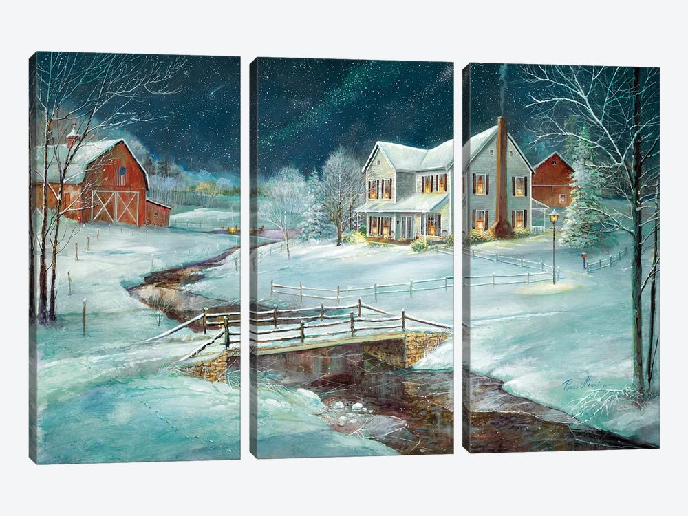 Winter Serenity by Ruane Manning 3-piece Art Print