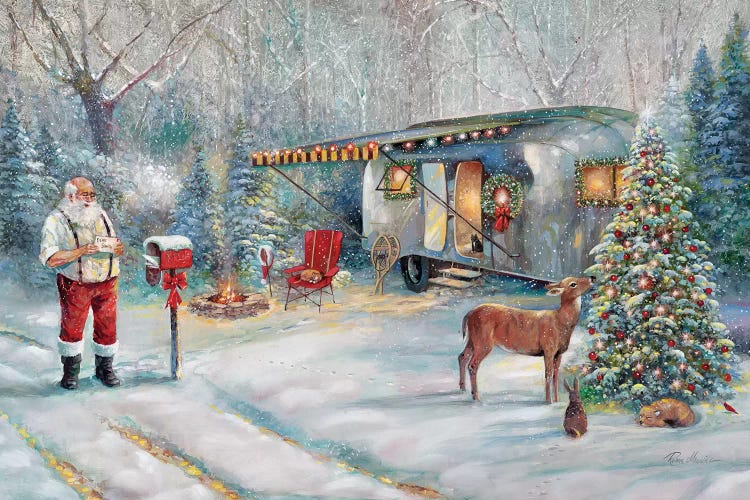 Santa's Hideaway by Ruane Manning wall art
