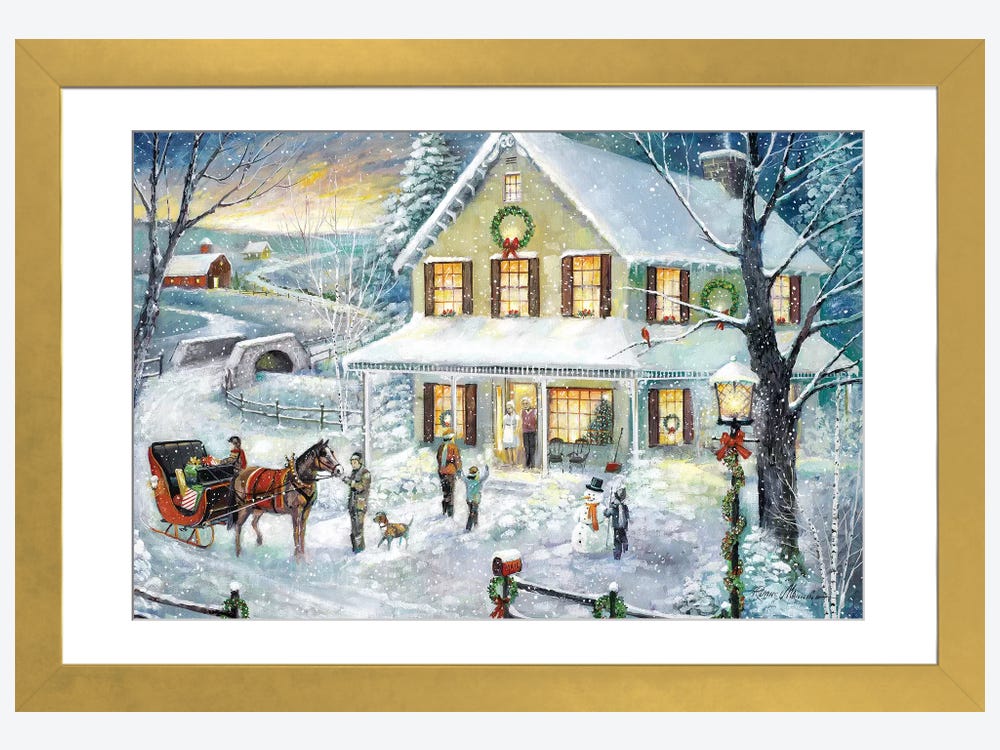 Winter Village Window Painting – Art With Mrs. E