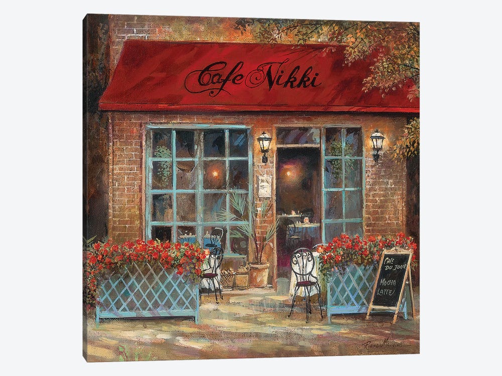 Café Nikki by Ruane Manning 1-piece Canvas Art Print