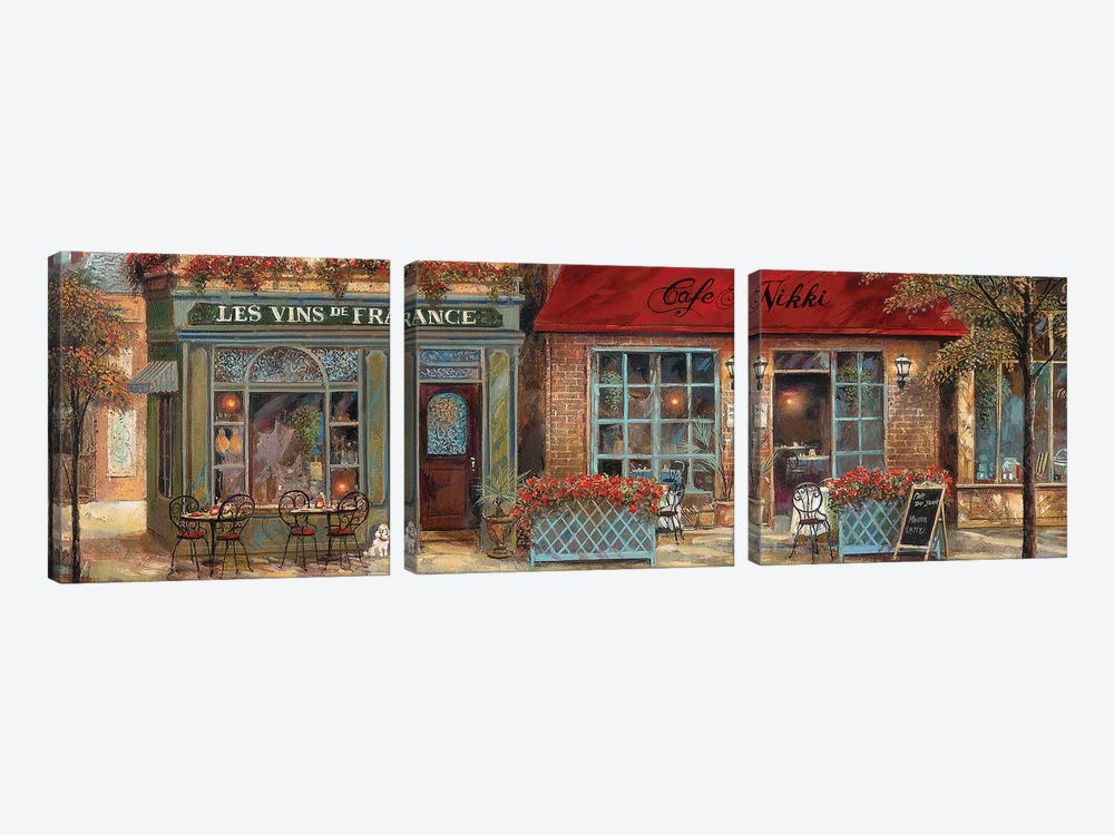 L'Ambiance I by Ruane Manning 3-piece Canvas Wall Art