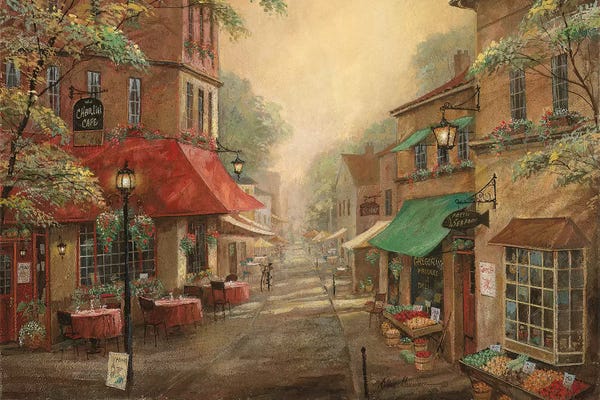 Detailed Oil Painters: Charlie's Café by Ruane Manning