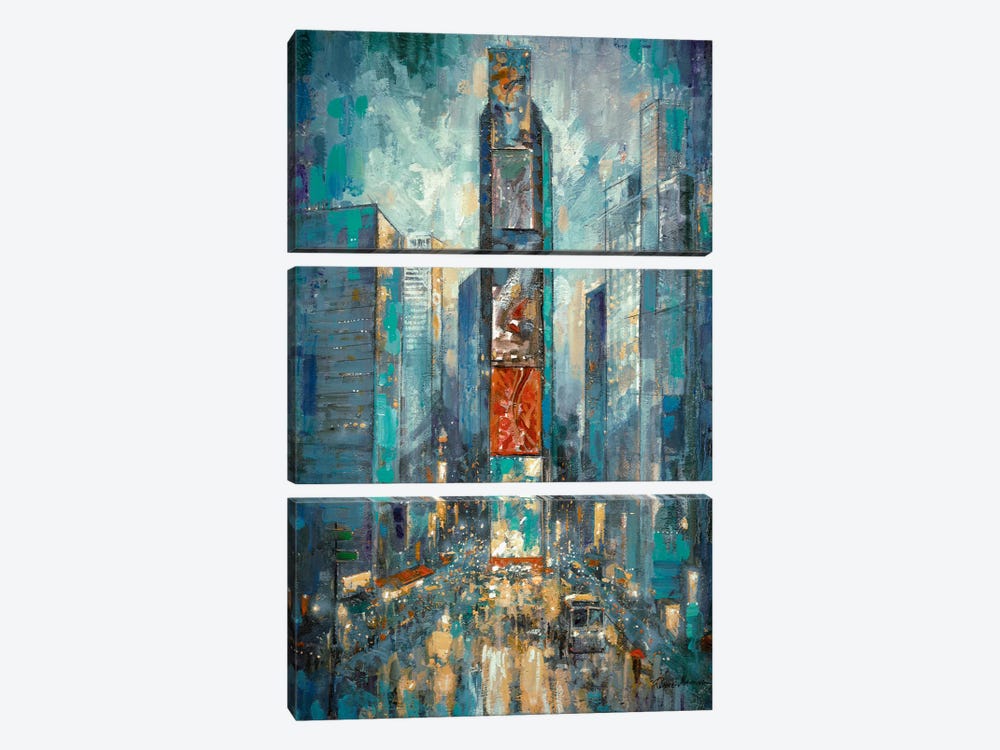 City Of Lights by Ruane Manning 3-piece Canvas Art Print
