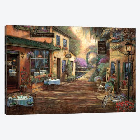 French Town Canvas Print #RUA172} by Ruane Manning Canvas Wall Art