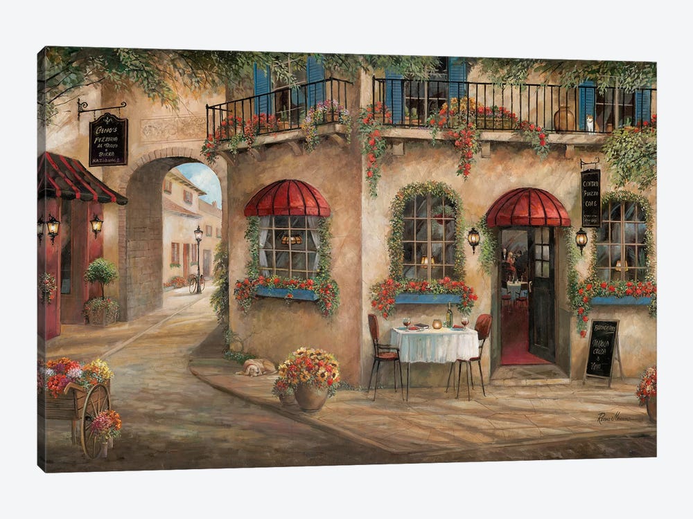Gino's Pizzaria by Ruane Manning 1-piece Canvas Print