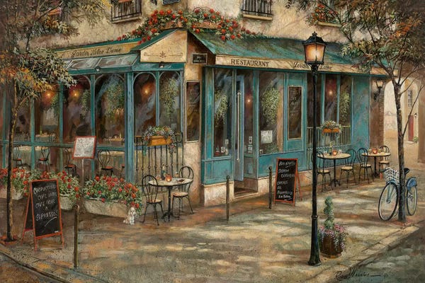 Detailed Oil Painters: Jardin de Notre Dame by Ruane Manning